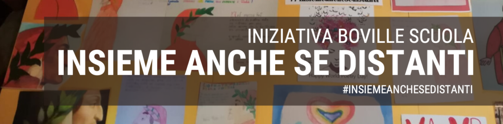 Banner dell'iniziativa "insieme anche se distanti"