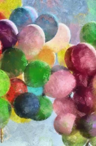 palloni colorati disegno